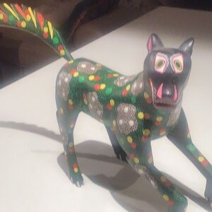 Colorful Handcrafted Decorative Dog Figurine Oaxacan